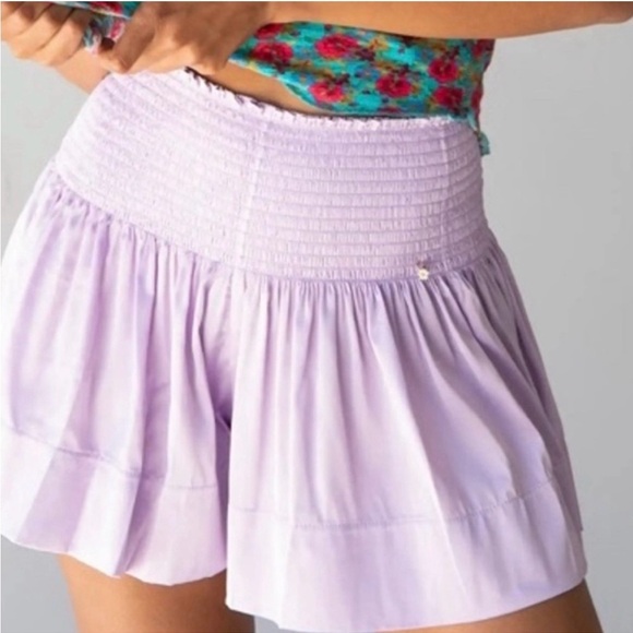 NATURAL LIFE Pants - Natural Life Daisy Lavender Women's Shorts Size L/XL